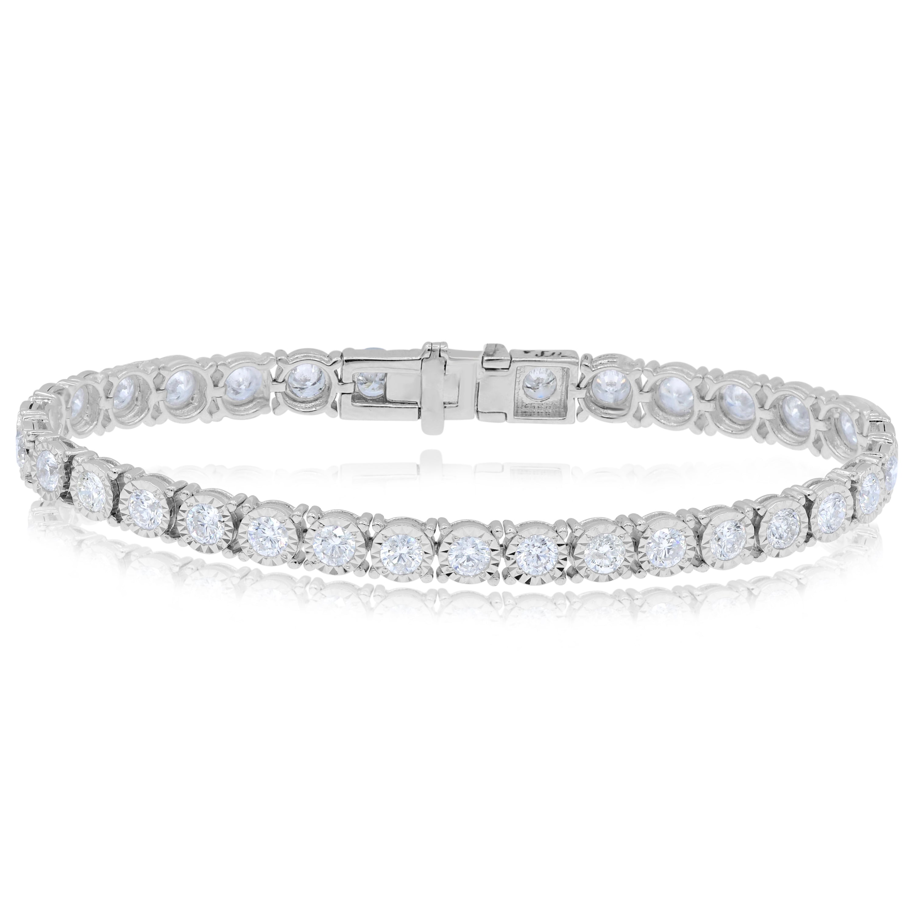 4.97 ct. Diamond 14K White Gold Tennis Bracelet