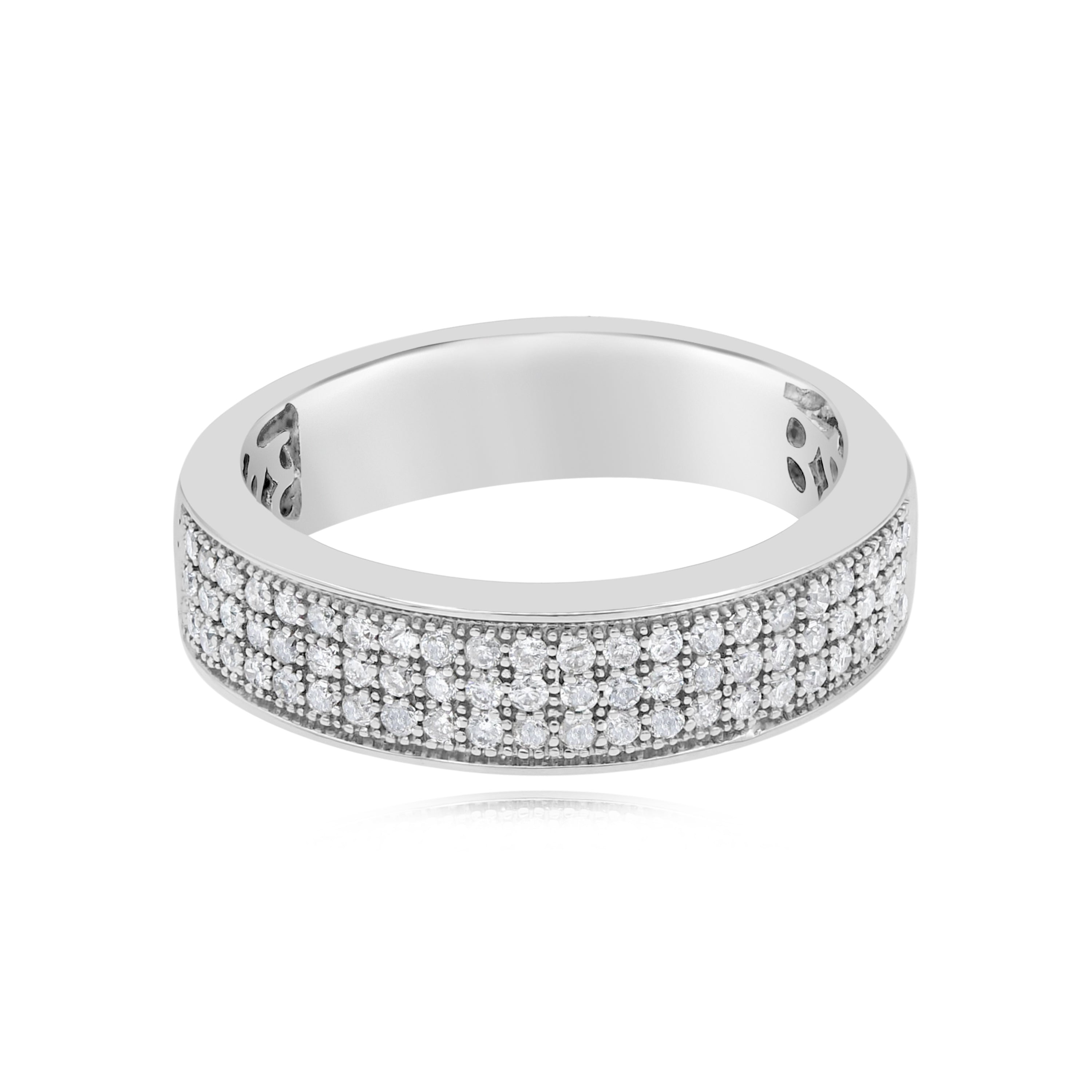 0.45 ct. Diamond 18K White Gold Eternity Band