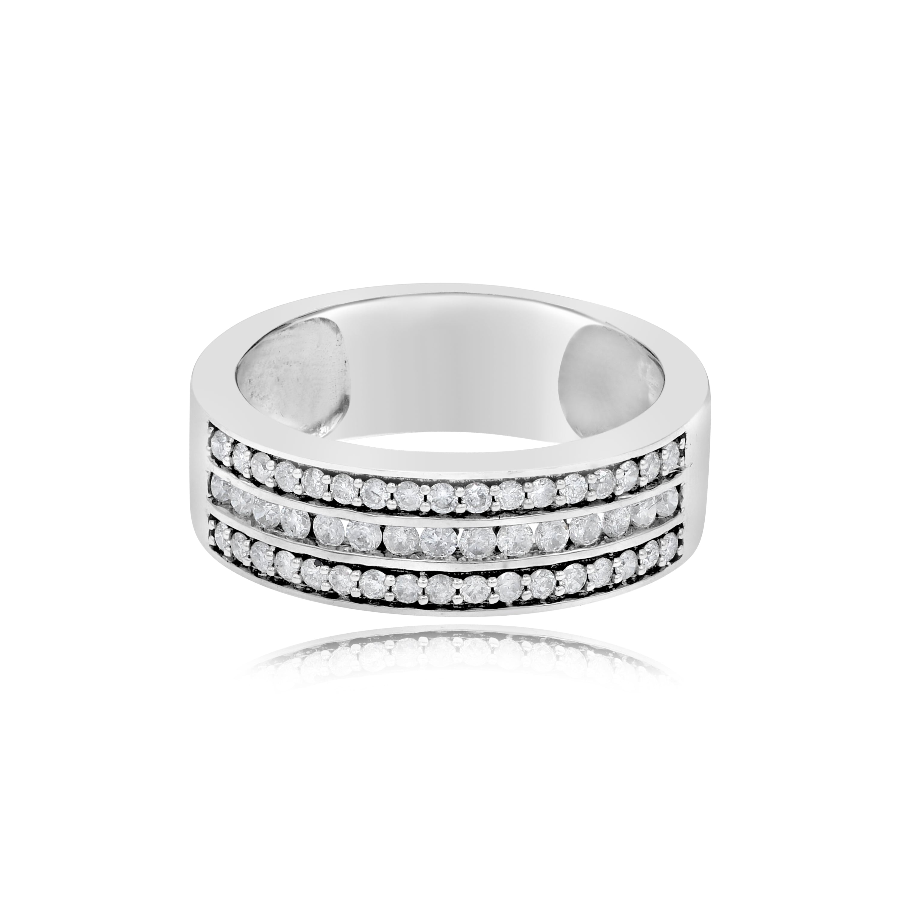 0.53 ct. Diamond 14K White Gold Eternity Band