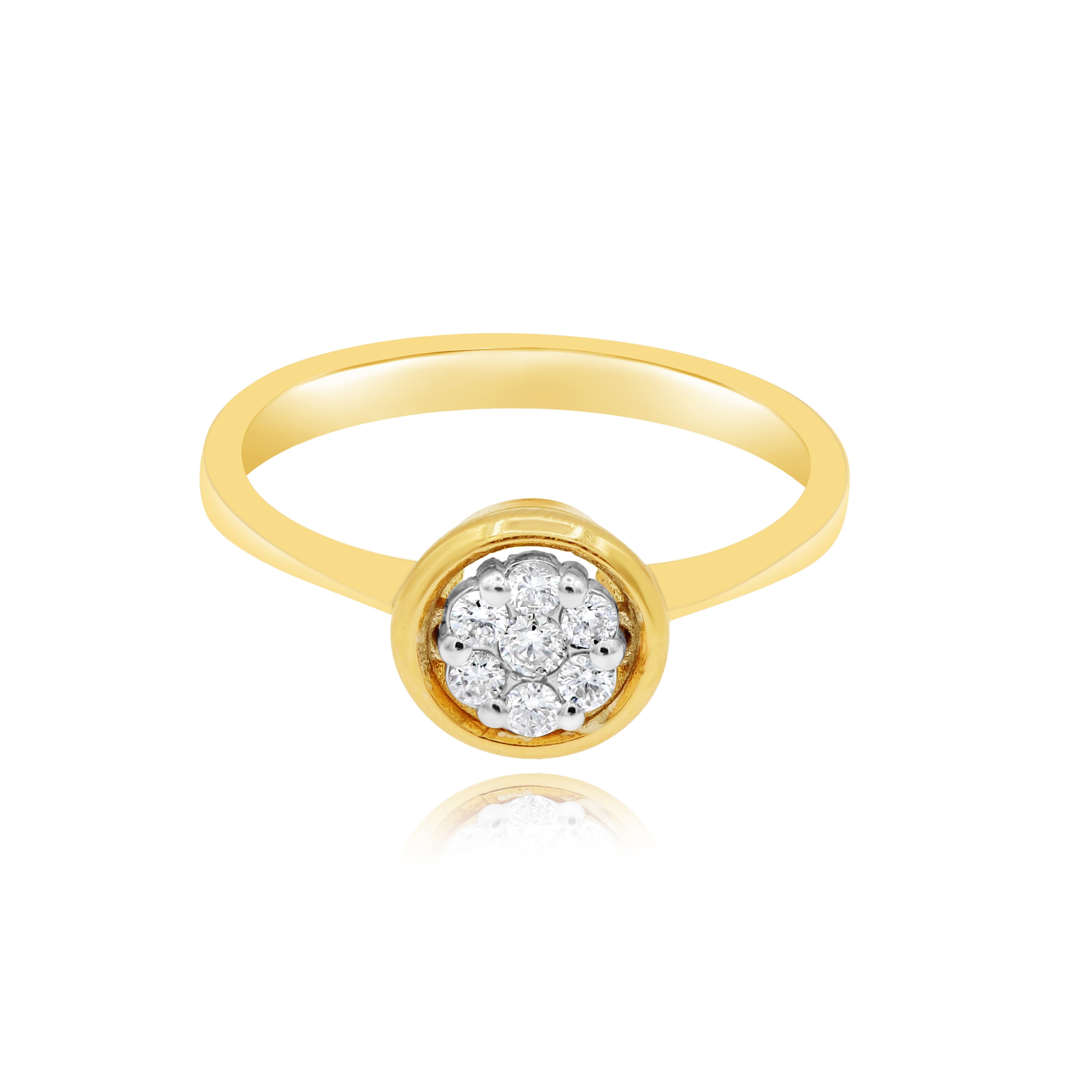 0.27 ct. Diamond 18K Two Tone Gold Ring