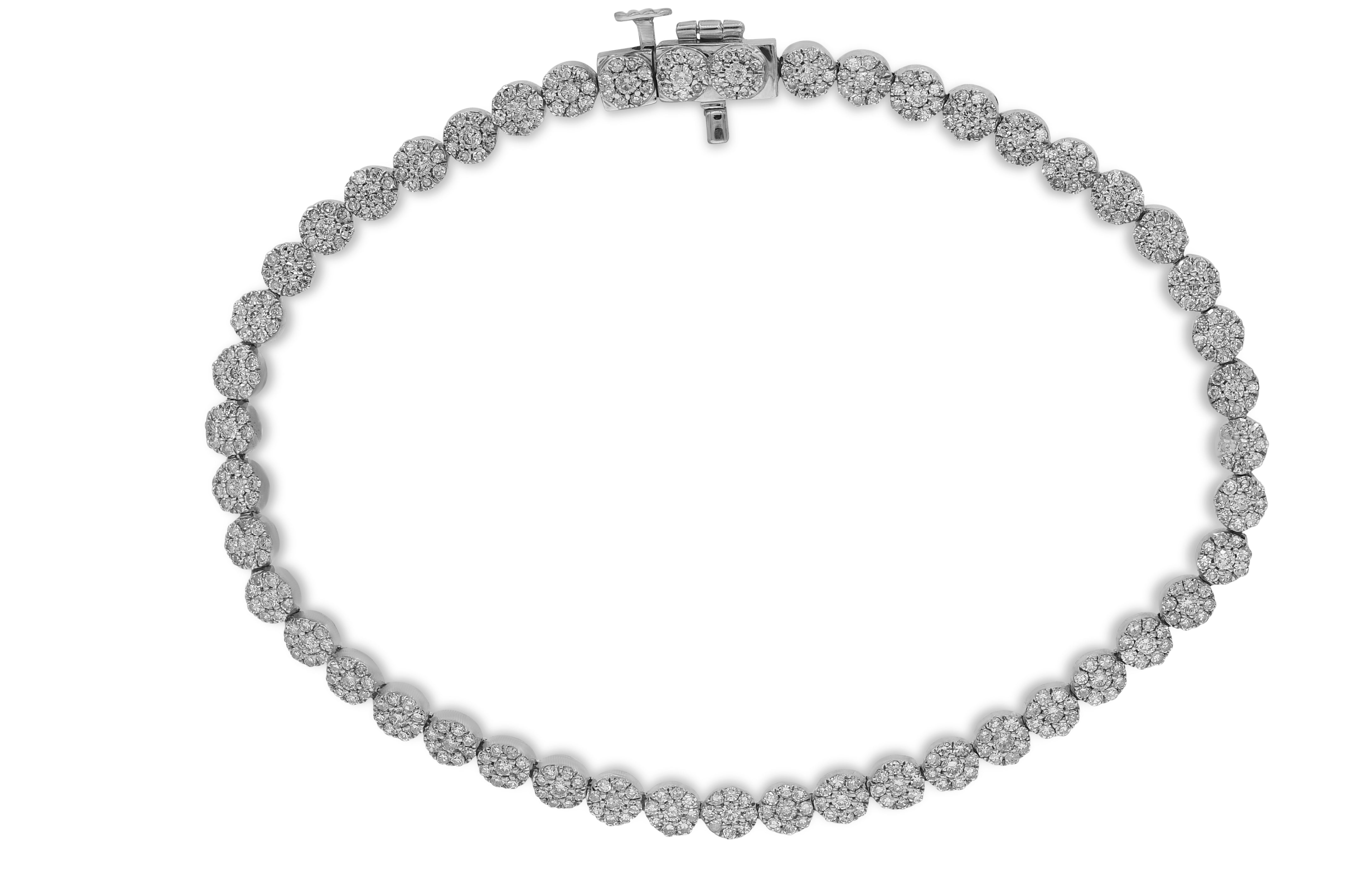 2 ct. Diamond 14K White Gold Tennis Bracelet
