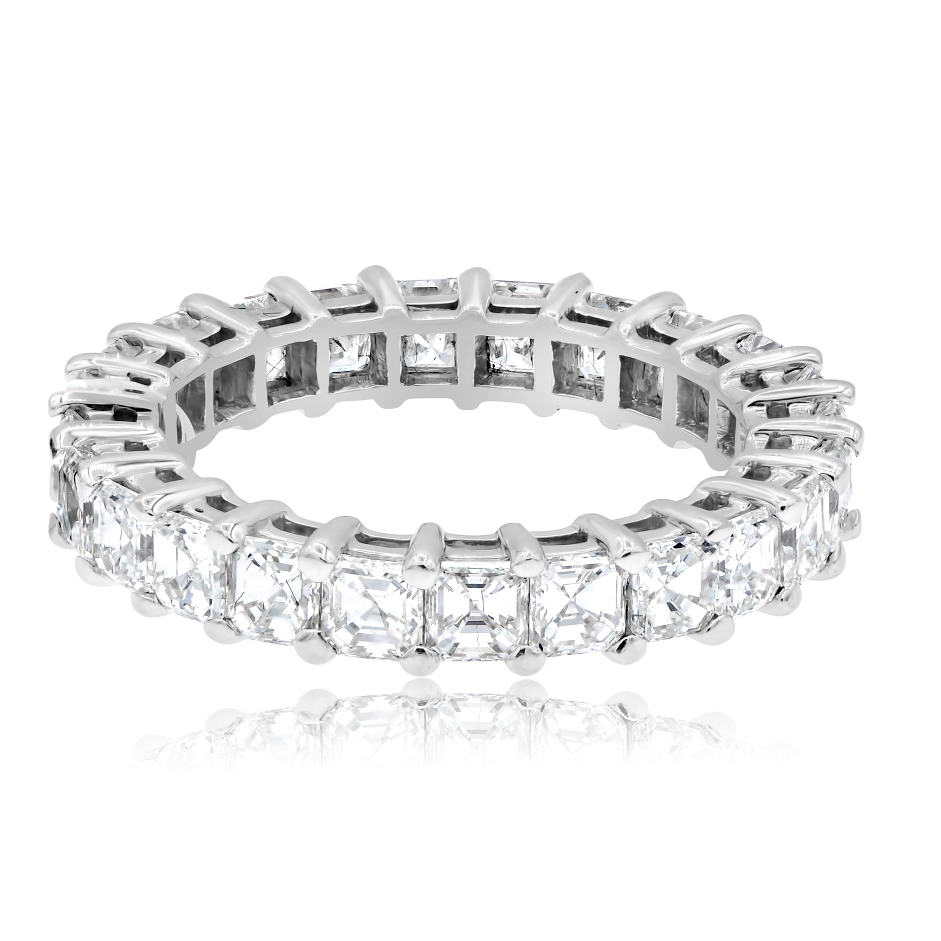 3.8 ct. Diamond 18K White Gold Eternity Band