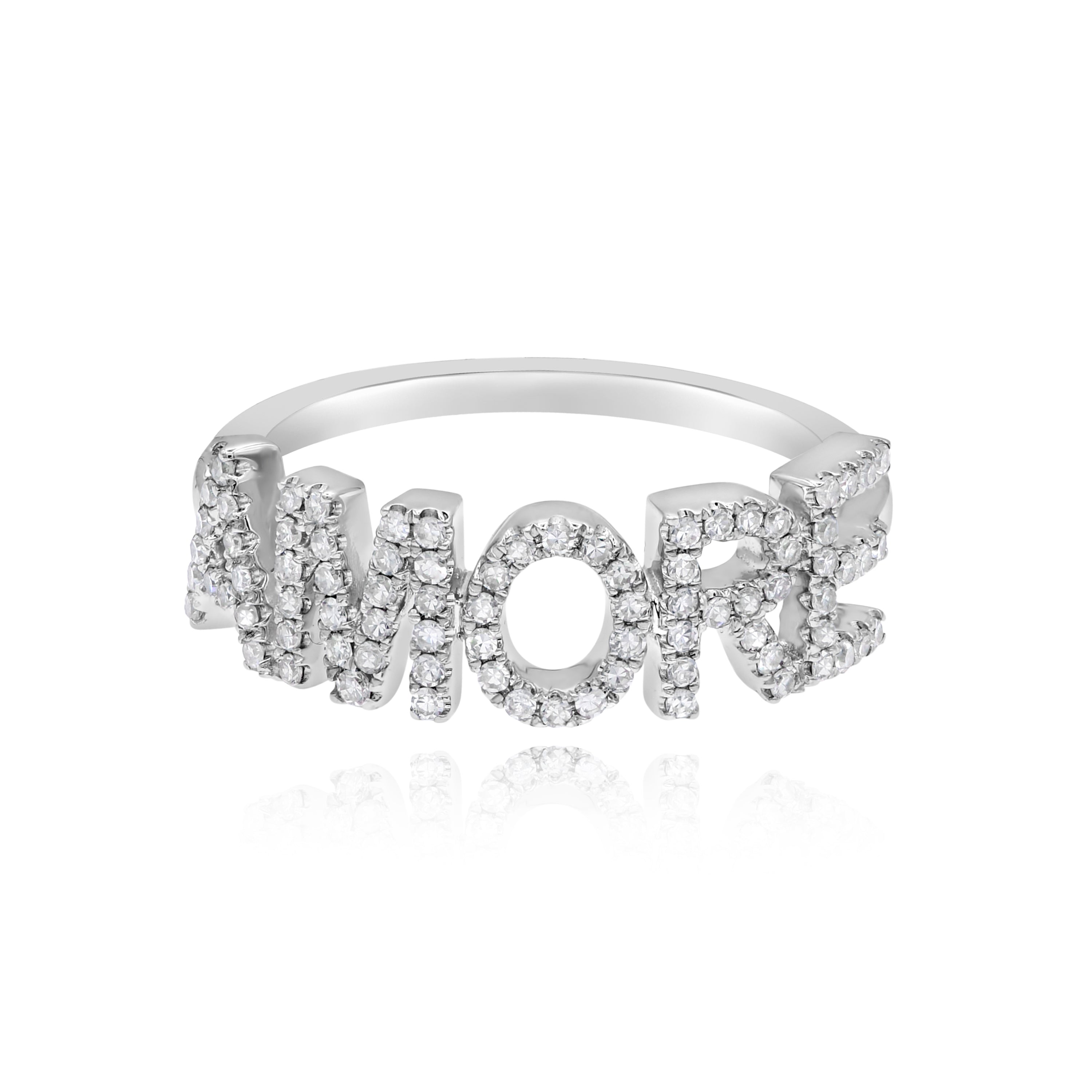0.31 ct. Diamond 14K White Gold Amore Ring