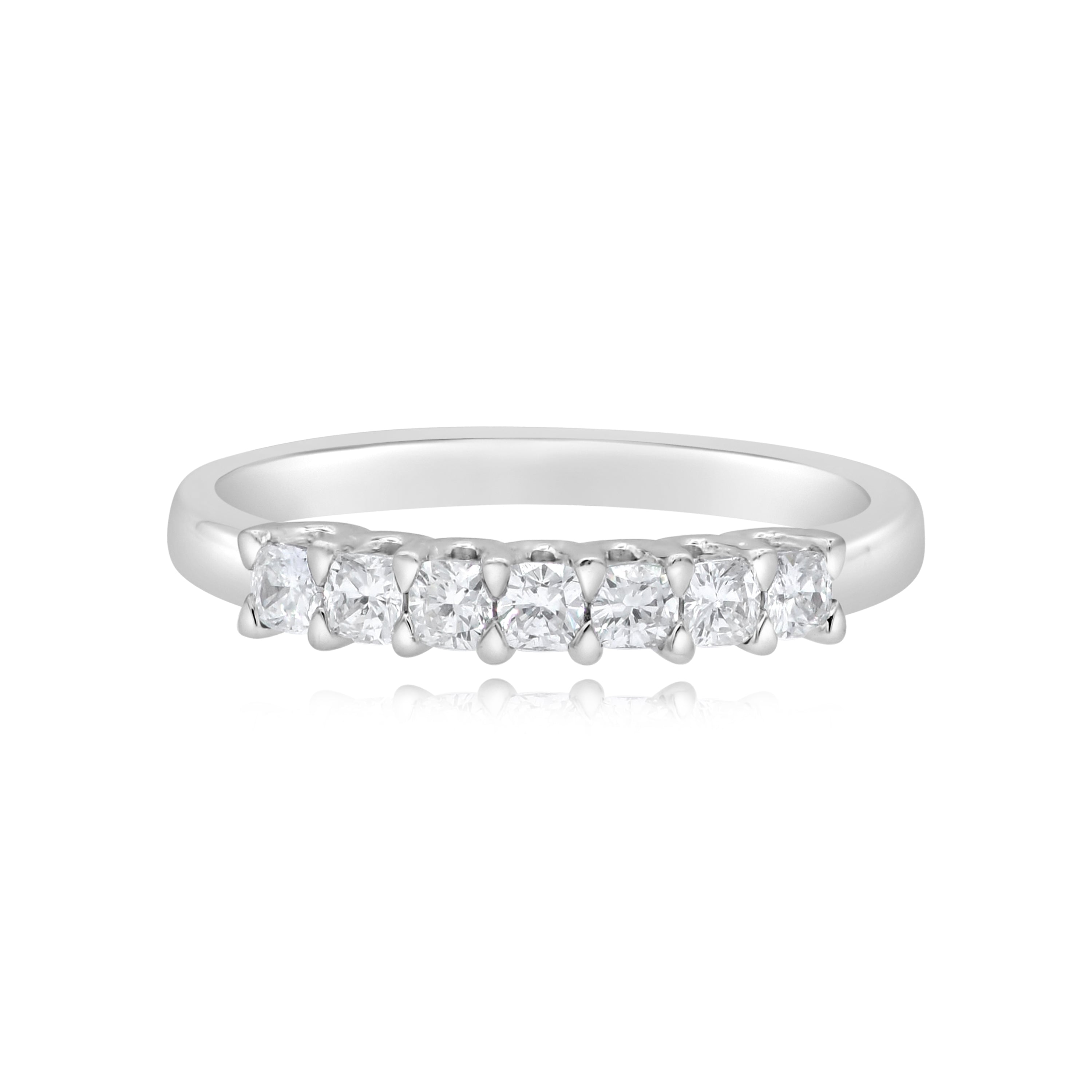 0.49 ct. Diamond 18K White Gold Ring