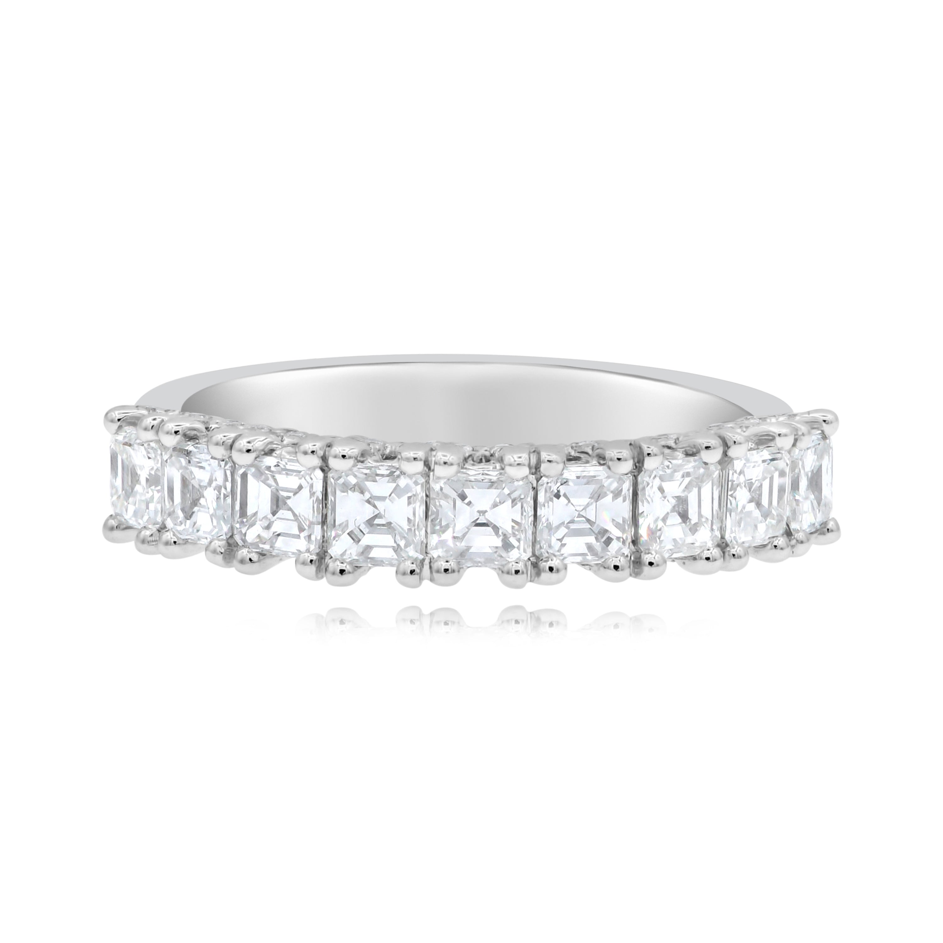 1.8 ct. Diamond 18K White Gold Half Eternity Band