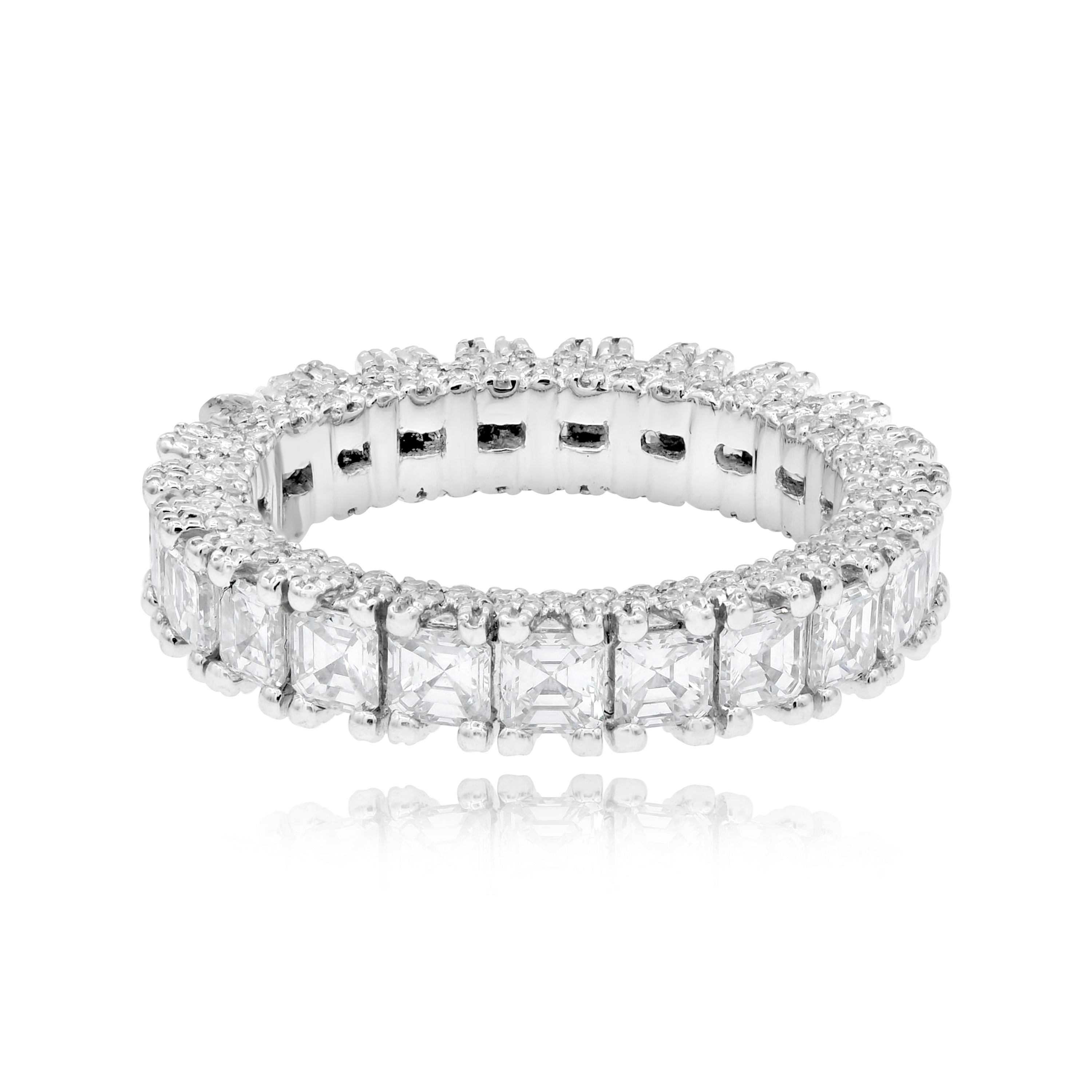 3.27 ct. Diamond 18K White Gold Eternity Band