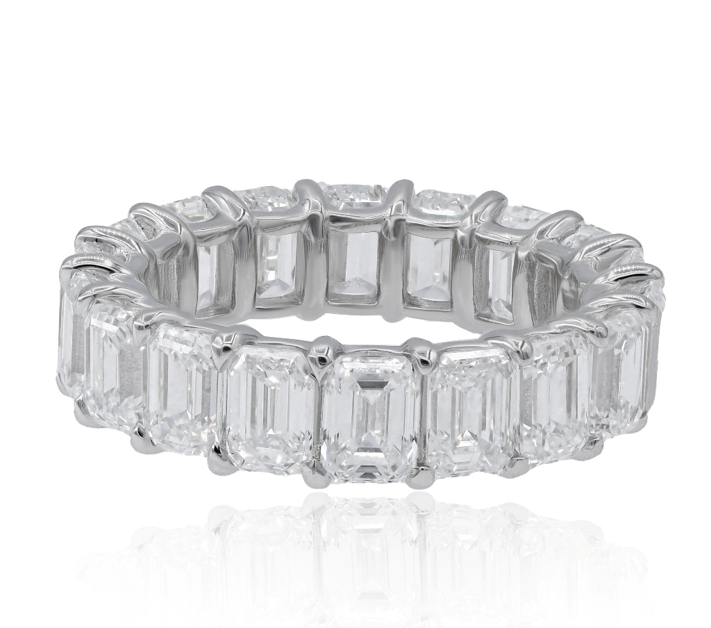 7.28 ct. Diamond 18K White Gold Etermity Band
