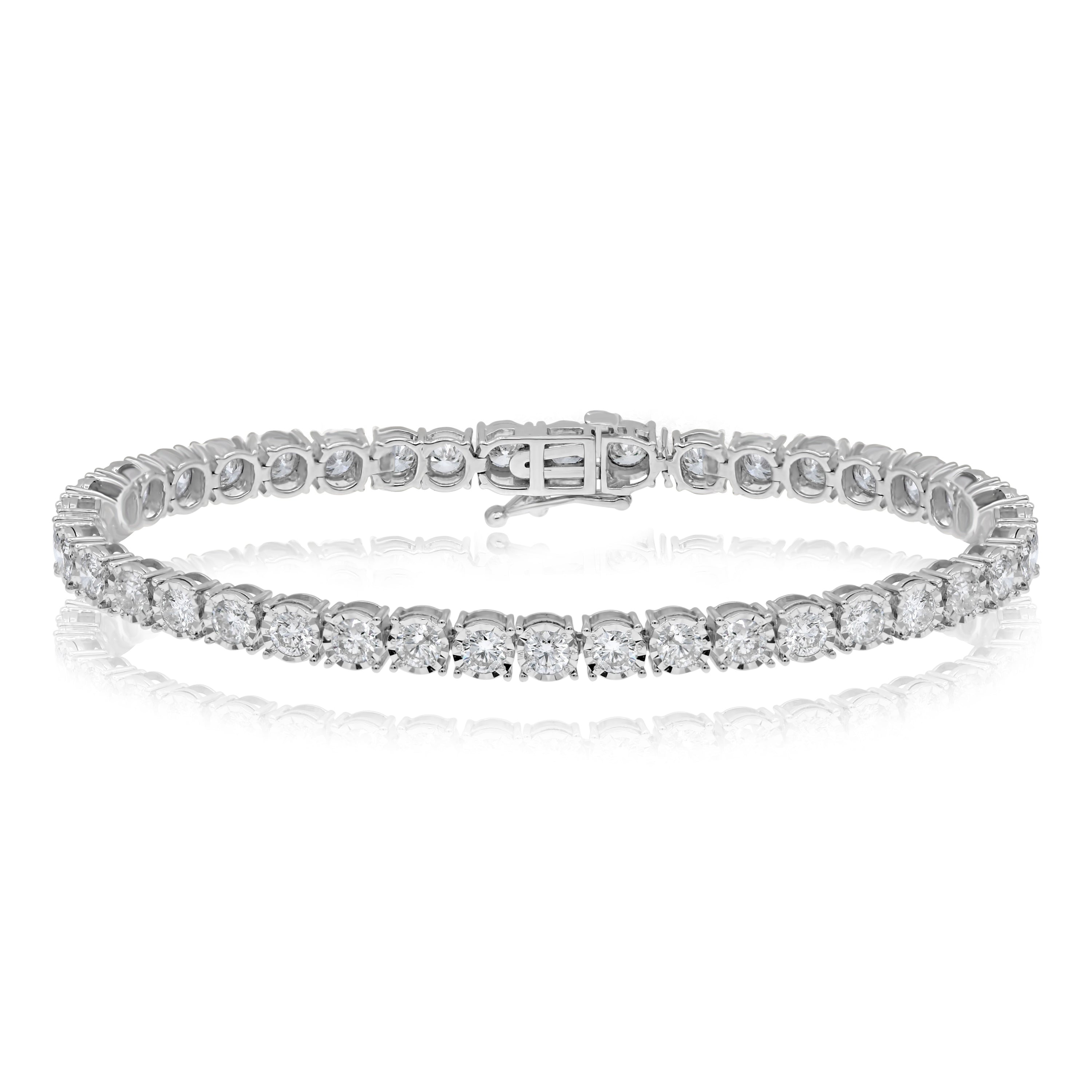6 ct. Diamond 14K White Gold Tennis Bracelet